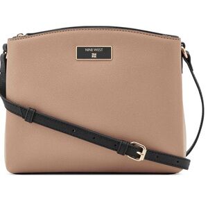 Nine West Beige and Black Crossbody Bag
